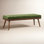Banc en tissu de velours 55 po Luca