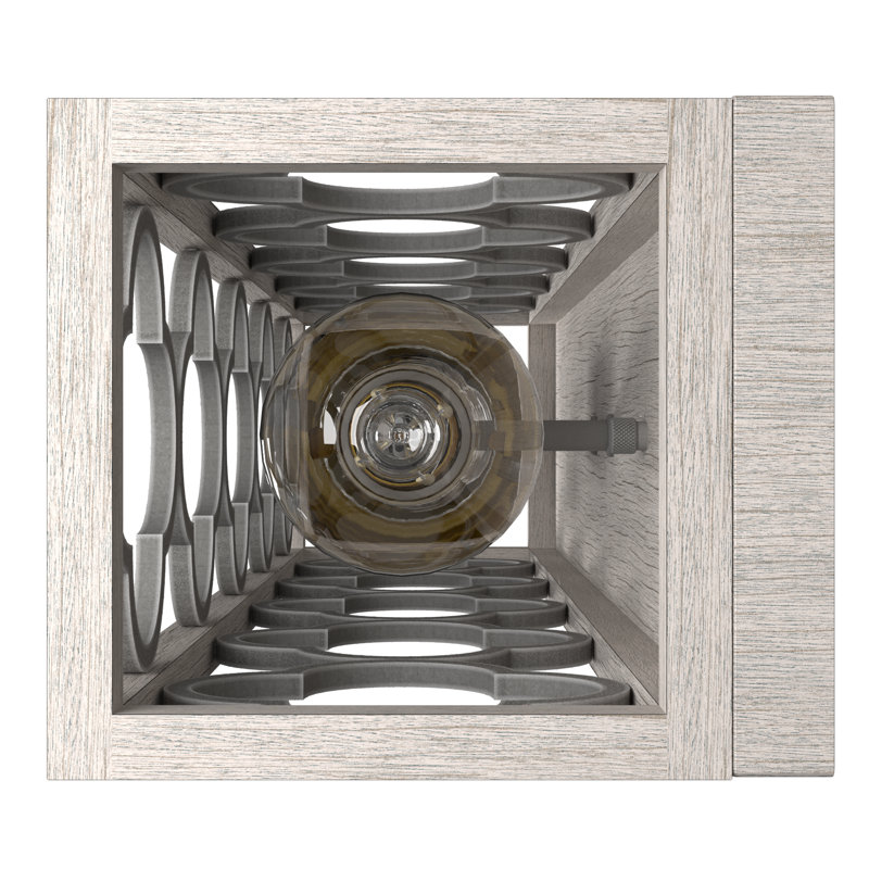 Gablecrest Quatrefoil 21" Dimmable Outdoor Wall Sconce in Distressed White