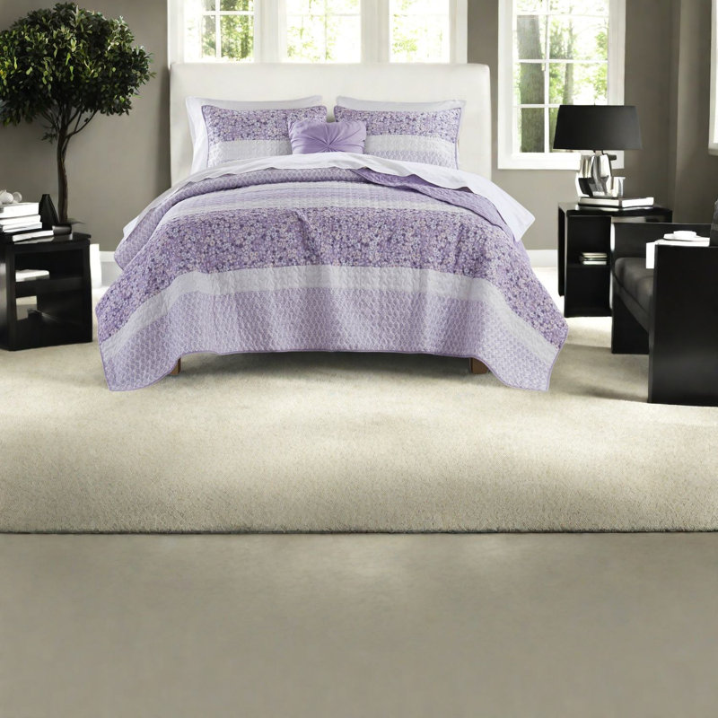 Ensembles de literie en seersucker de très grande taille, style campagnard en microfibre multicolore, confort à la maison