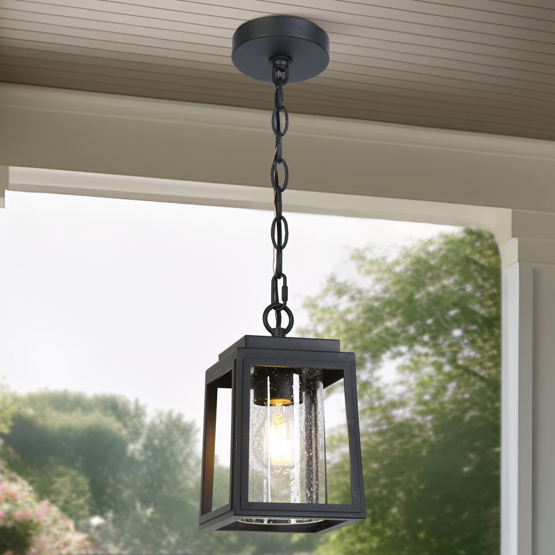 Luminaire suspendu d'extérieur moderne 1 lumière