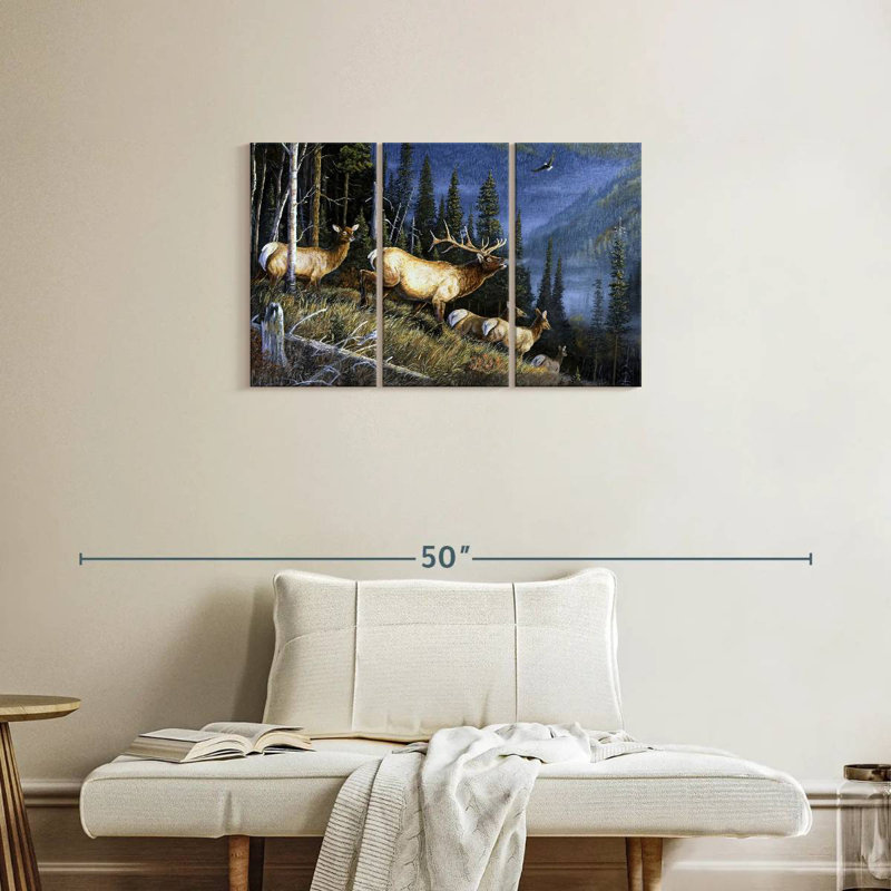 Brampt Eagle Mountain Fauna, 20" H x 33" W