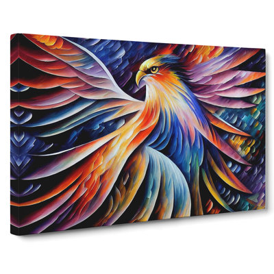 Phoenix Bird Painting Vol.1 Abstract - Wrapped Canvas