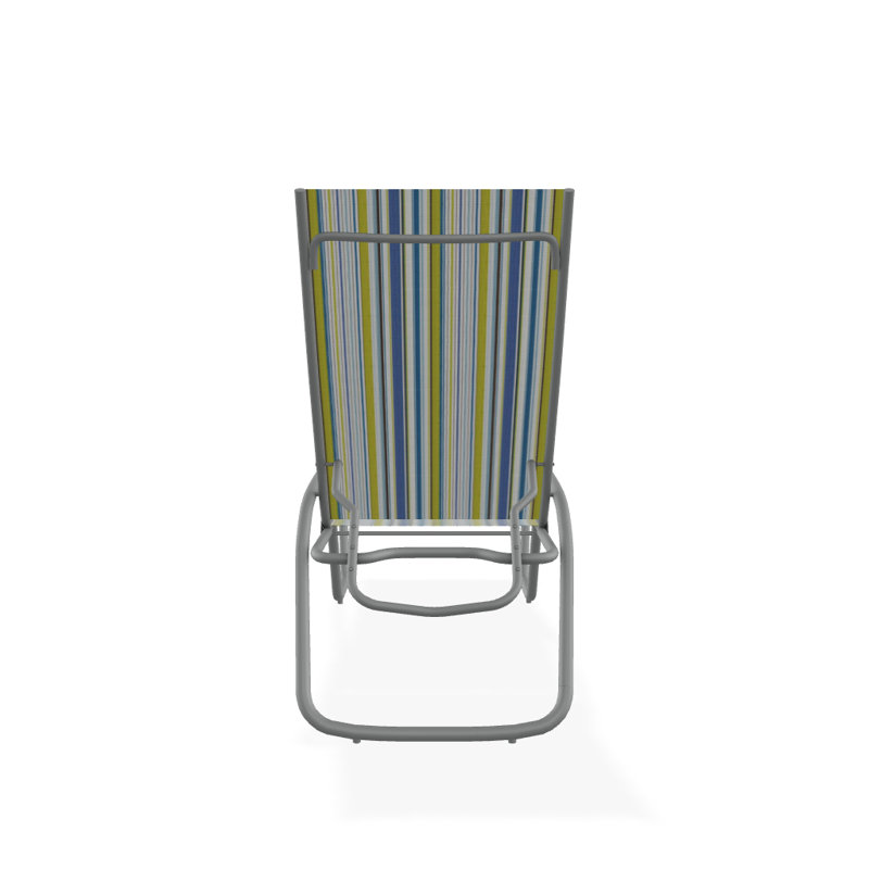 Outdoor Rust-Resistant Metal Chaise Lounge, Textured Graphite, Coastline