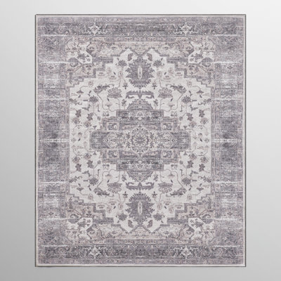Tapis vintage lavable à la machine Zehorit pour salon, tapis de couloir et tapis d'entrée