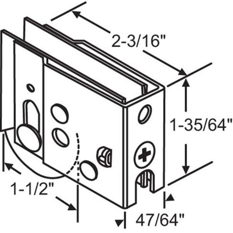 Rouleau de remplacement pour porte coulissante Harcar