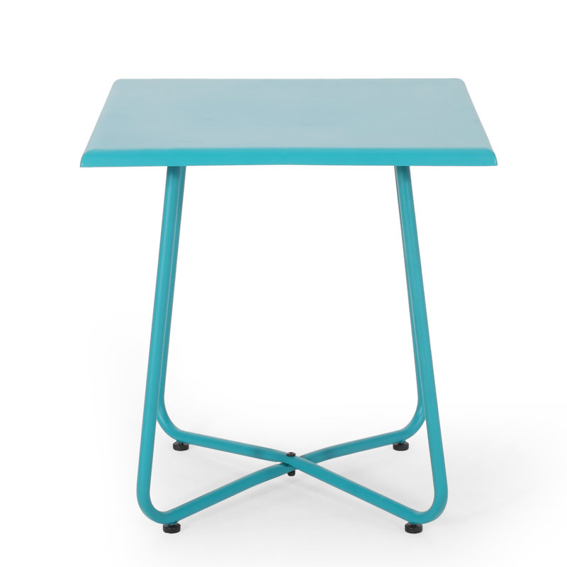 Modern 18" Table In With Dependability Side, Built Strong, Teal