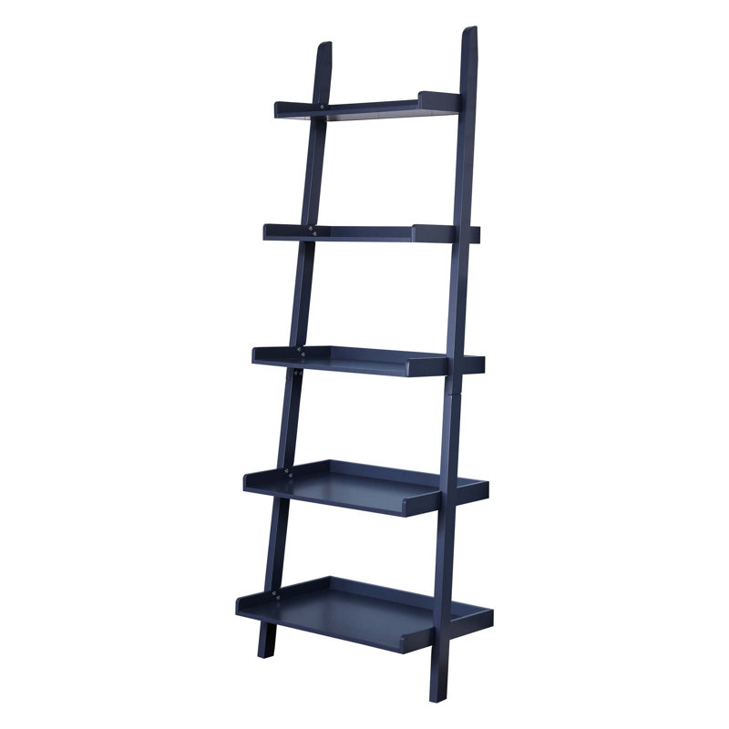 5 - Tier Ladder Shelf, Black
