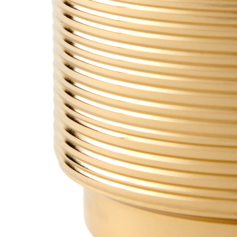 Orosco Handmade Metal Table Vase, 9.5" H x 5.5" W x 5.5" D