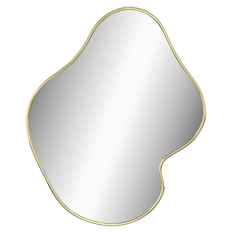 Wall Mirror, 60 cm H x 50 cm W, Gold