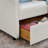 Twin Size Upholstery Sofa Bed With Three LED Lights, With Storage Adjustable Headboard-1624822674