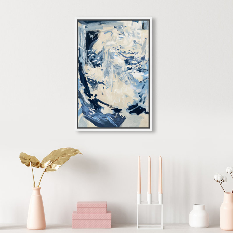 Coastal Feel II Print by Oliver Gal, 11"H x 16"W, White Floater Frame