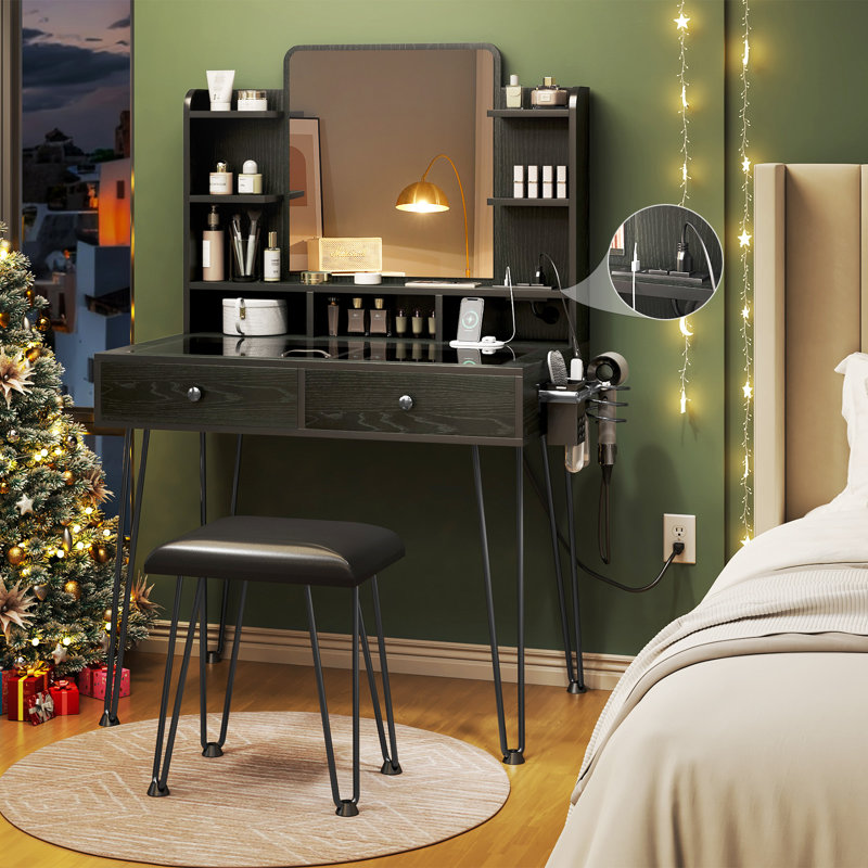 Kashara Vanity, Black