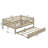Wooden Daybed With Underbed Trundle And Fence-Style Guardrails-887064568-887064547