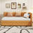 Upholstered Daybed With Trundle Twin Size Sofa Bed Frame No Box Spring Needed, Linen Fabric(Yellow)-309773562