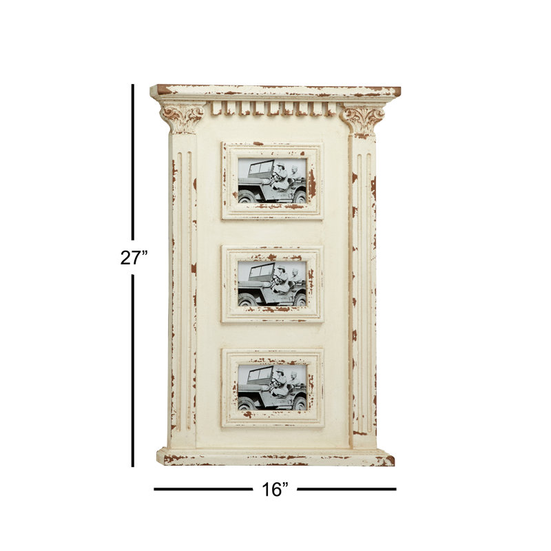 Pharr White Embossed Picture Frame