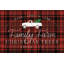 «Vintage Christmas VII Plaid» par Becky Thorns - art textuel sur toile tendue-1669631098-1669631049-1643331925