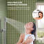 Robinet de baignoire et douche à pluie mural 10 "avec douche à main et valve à pression équilibrée-73468191
