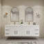 Ensemble de meuble-lavabo double mural 83,4 "-70381376
