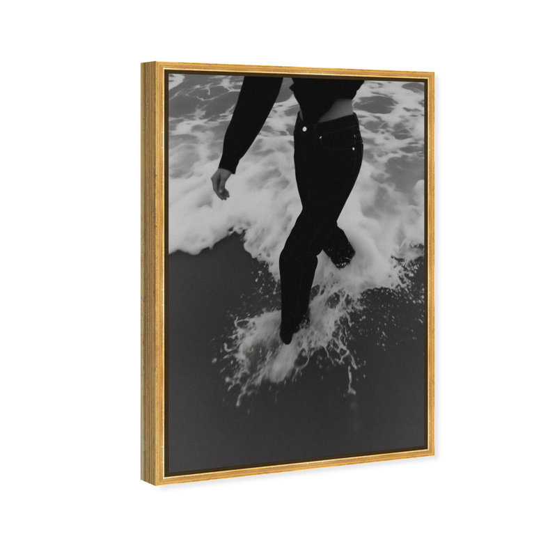 Crushing Foam Print by Oliver Gal, 31"H x 46"W, Gold Floater Frame