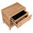 3-Drawer Side Table with Pine Wood and MDF for Living Room, Hallway, Entryway
