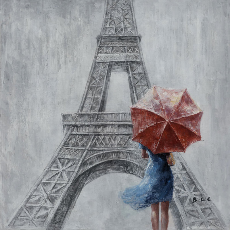 " Parisian Grace " Painting Print, 12" H x 12" W x 1" D