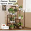 Support pour plante en bois de style brun 05 23 po