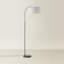 Domani 143cm Black Arched Floor Lamp-938791164