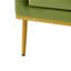 Chaise d'appoint moderne en velours avec structure et coussin en fer-120922549