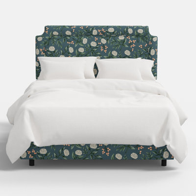 Hampton Bed In Peonies Emerald