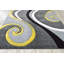Tapis abstrait gris / jaune Mccampbell-32514789