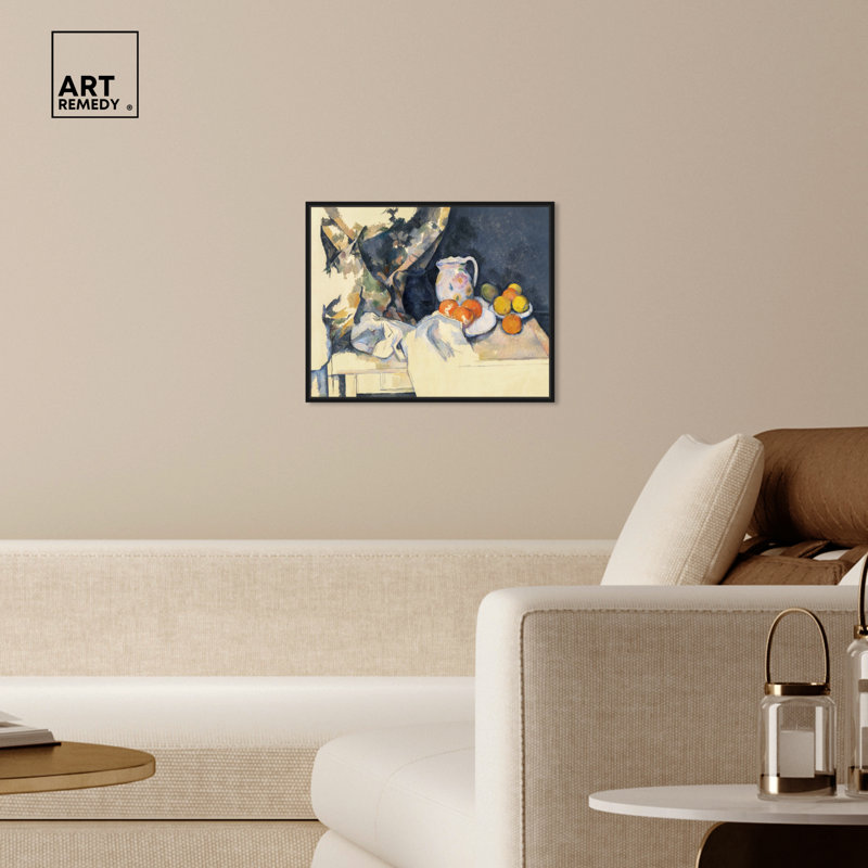 Art mural Paul Cezanne, H 17 po x l 21 po, Cadre noir