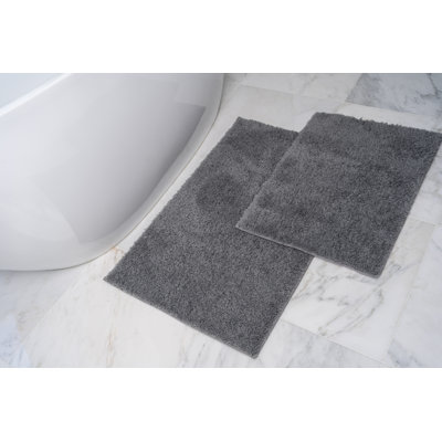 Peach Hi-Bulk 2pc Bath Mat Set