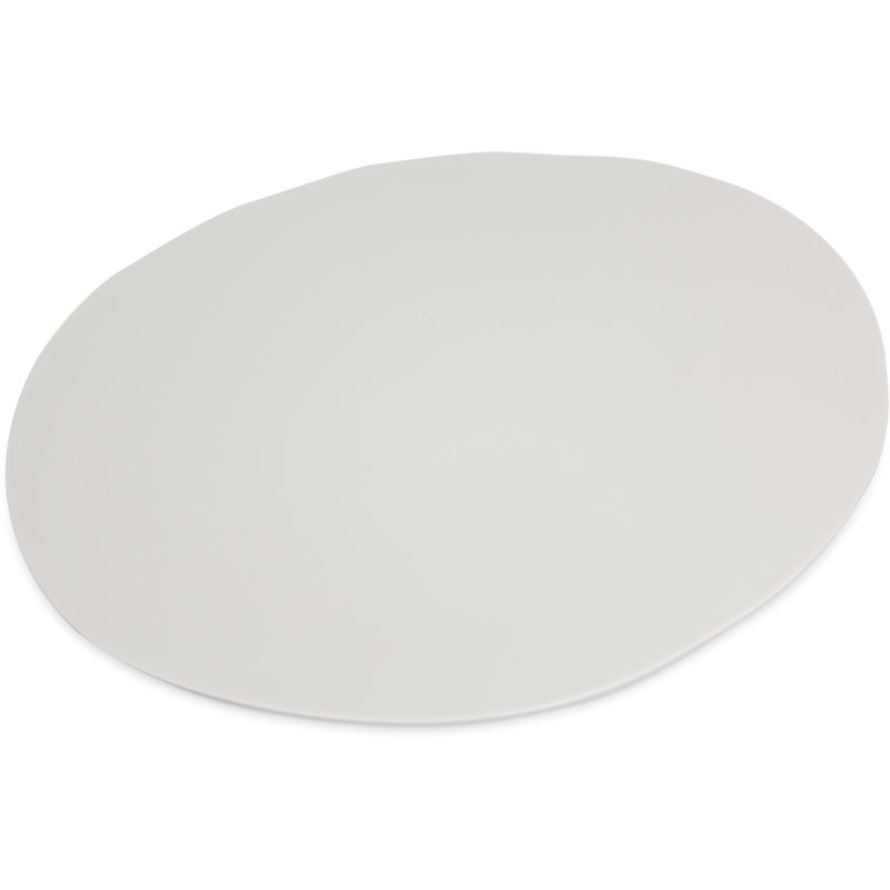 Assiette plate en mélamine 11 po Ridge, Ciment