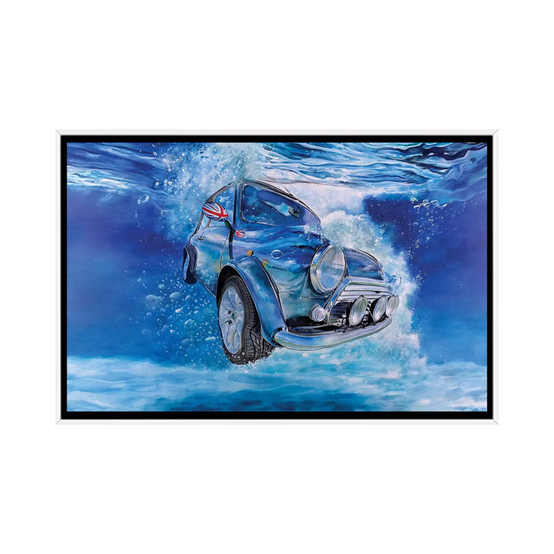 Mini 2 by Marcello Petisci - Print on Canvas, 66.04 cm H x 45.72 cm W, White Framed