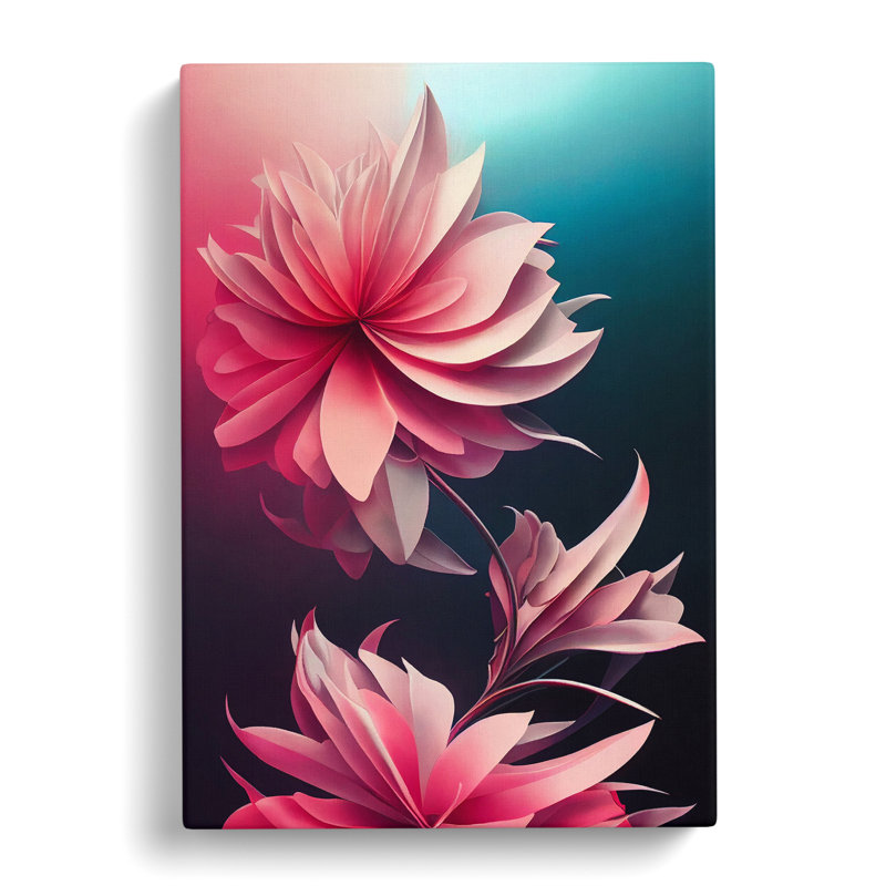 Pure Flowers - Wrapped Canvas Print, 50cm H x 35cm W x 3cm D