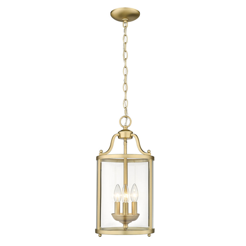 Aarav 3 - Light Lantern Pendant, Brushed Champagne Bronze