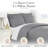 Southshore Fine Linens Southshore Basics Duvet Cover Set in Steel Grey, Double-Brushed Microfiber Bedding with Hidden Zipper Closure and Corner Ties, 2 King Pillow Shams, King/California King-993066884-993066931