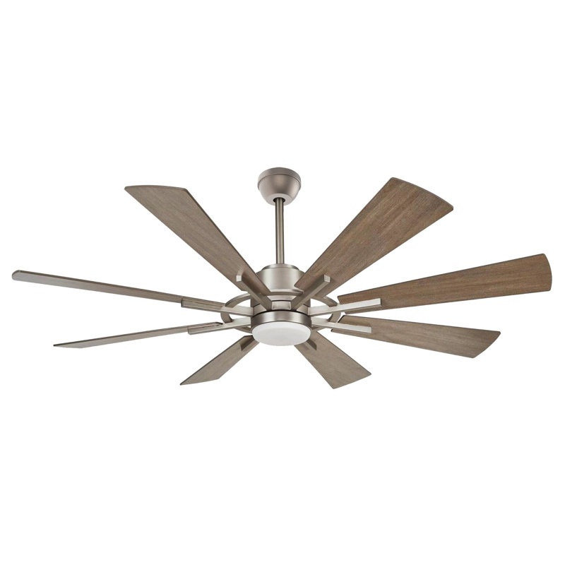 Ventilateur de plafond 8 pales SkyFan Procyon, Bois délavé