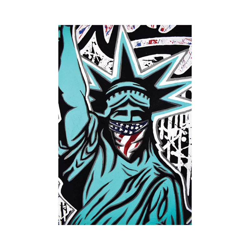 Lady Liberty Bandana par - Toile tendue, H 12 po x l 8 po x P 0,75 po