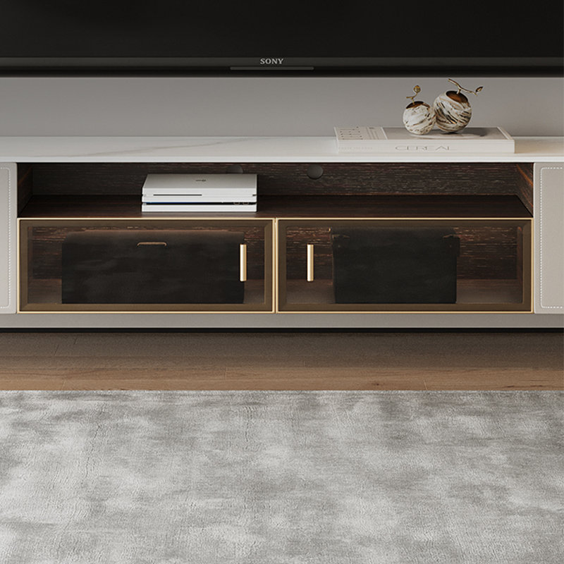TV cabinet paired with coffee table