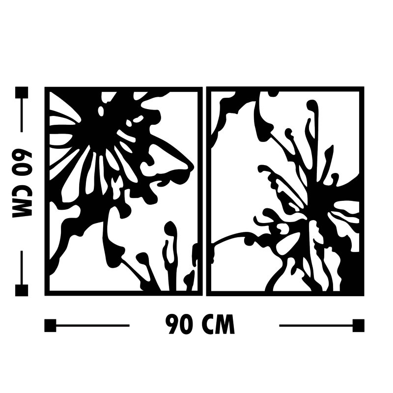 Abstract Wall Decor on Metal