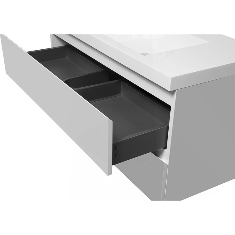 Meuble-lavabo flottant avec lavabo, 36"