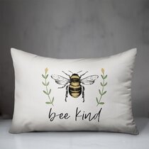 Bee Pillows Primitive Porch Throw Pillow Sweet as Honey Be Grateful  Positive Words Small Sunflower Porch Pillow Extra Large 19 X 21 Pillow 