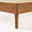 Lit plateforme en bois d'acacia Cohron avec pieds évasés -1940066265-1940066266