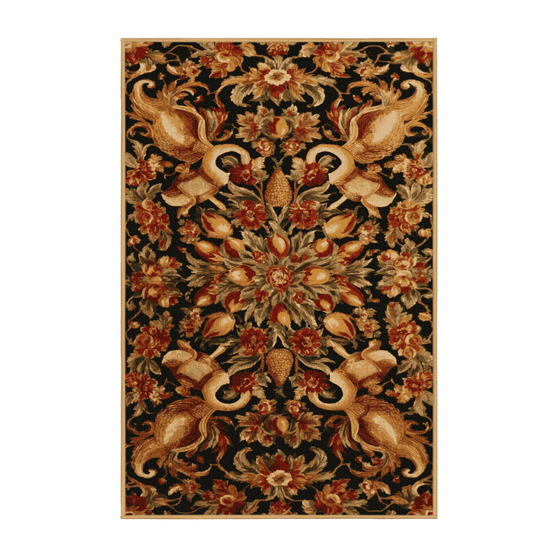 Tapis brun français lavable à la machine, Tapis de couloir 2 pi x 5 pi