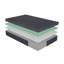 Matelas pour grand lit de 11 pouces, mousse viscoélastique infusée de gel vert pour un confort rafraîchissant, matelas dans une boîte avec housse en tissu gris-130095420-130095419
