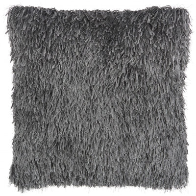 Square Shag Throw Pillow