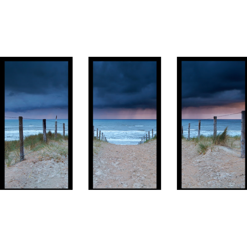 Storms Coming - Ensemble de 3 reproductions de photos sur acrylique, H 25,5 po x l 40,5 po x P 1 po