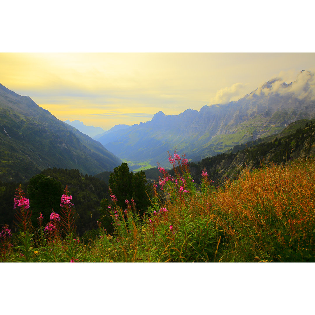 Schweizerische Urner Alpen Landschaft von Agustavop - Kunstdrucke auf Leinwand ohne Rahmen