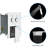 10 Inch Wall Mounted Dual Shower Head Square System With Valve -